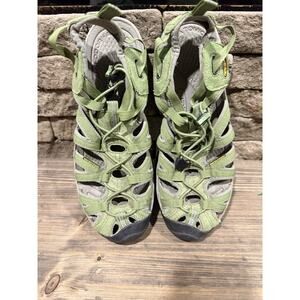 KEEN Women's 10 Whisper Waterproof Hiking Sandal Shoe Closed Toe Olive Green
